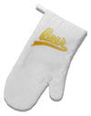 Beer Jersey White Printed Fabric Oven Mitt-Oven Mitt-TooLoud-White-Davson Sales