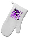 Find Molly Purple White Printed Fabric Oven Mitt-Oven Mitt-TooLoud-White-Davson Sales