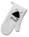 iPood White Printed Fabric Oven Mitt-Oven Mitt-TooLoud-White-Davson Sales