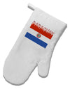 Paraguay Flag White Printed Fabric Oven Mitt-Oven Mitt-TooLoud-White-Davson Sales