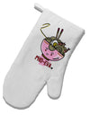 TooLoud Matching Pho Eva Pink Pho Bowl White Printed Fabric Oven Mitt-OvenMitts-TooLoud-Davson Sales