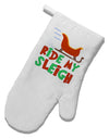 Ride My Sleigh Color White Printed Fabric Oven Mitt-Oven Mitt-TooLoud-White-Davson Sales