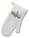 I Didn't Text You - Tequila White Printed Fabric Oven Mitt-Oven Mitt-TooLoud-White-Davson Sales