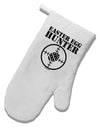 Easter Egg Hunter Black and White White Printed Fabric Oven Mitt by TooLoud-Oven Mitt-TooLoud-White-Davson Sales