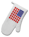 Beer Pong Flag White Printed Fabric Oven Mitt-Oven Mitt-TooLoud-White-Davson Sales