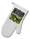 Go Outside - Beautiful Cliffs White Printed Fabric Oven Mitt by TooLoud-TooLoud-White-Davson Sales