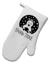 Personalized Matching Polar Bear Family Design - Your Text White Printed Fabric Oven Mitt-Oven Mitt-TooLoud-White-Davson Sales