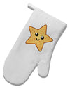 Cute Starfish White Printed Fabric Oven Mitt by TooLoud-Oven Mitt-TooLoud-White-Davson Sales