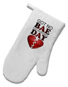 No Bae For Valentine's Day White Printed Fabric Oven Mitt-Oven Mitt-TooLoud-White-Davson Sales