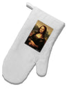 Mona Painting White Printed Fabric Oven Mitt-Oven Mitt-TooLoud-White-Davson Sales