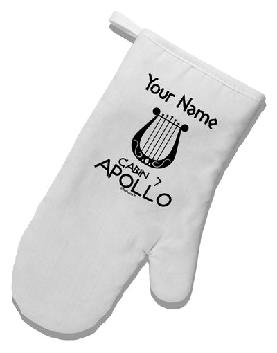 Personalized Cabin 7 Apollo White Printed Fabric Oven Mitt-Oven Mitt-TooLoud-White-Davson Sales