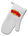 Onomatopoeia PHOOM White Printed Fabric Oven Mitt-Oven Mitt-TooLoud-White-Davson Sales