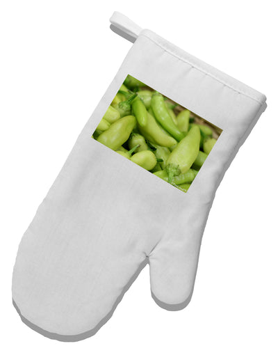 Buy Local - Jalapenos White Printed Fabric Oven Mitt-Oven Mitt-TooLoud-White-Davson Sales