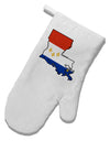 New Orleans Louisiana Flag White Printed Fabric Oven Mitt-Oven Mitt-TooLoud-White-Davson Sales