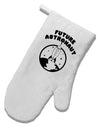 Future Astronaut White Printed Fabric Oven Mitt-Oven Mitt-TooLoud-White-Davson Sales