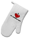 I Heart My Awesome Wife White Printed Fabric Oven Mitt by TooLoud-Oven Mitt-TooLoud-White-Davson Sales