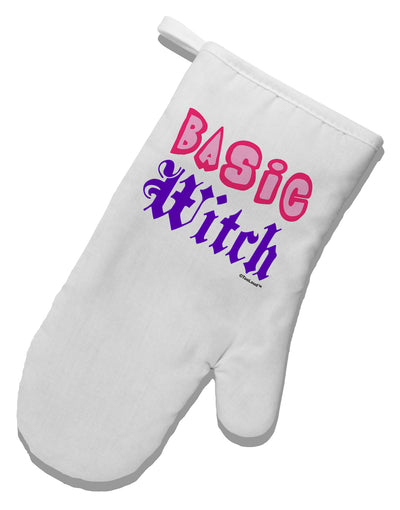 Basic Witch Color White Printed Fabric Oven Mitt-Oven Mitt-TooLoud-White-Davson Sales