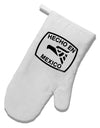 Hecho en Mexico Eagle Symbol with Text White Printed Fabric Oven Mitt by TooLoud-Oven Mitt-TooLoud-White-Davson Sales