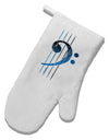 Distressed Bass Strings White Printed Fabric Oven Mitt-Oven Mitt-TooLoud-White-Davson Sales