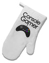 Console Gamer White Printed Fabric Oven Mitt by TooLoud-Oven Mitt-TooLoud-White-Davson Sales