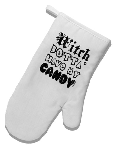 Witch Betta Have - Distressed White Printed Fabric Oven Mitt-Oven Mitt-TooLoud-White-Davson Sales