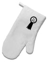 Number One Dad Award Ribbon White Printed Fabric Oven Mitt-Oven Mitt-TooLoud-White-Davson Sales