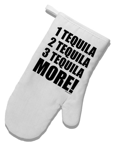 1 Tequila 2 Tequila 3 Tequila More White Printed Fabric Oven Mitt by TooLoud-Oven Mitt-TooLoud-White-Davson Sales