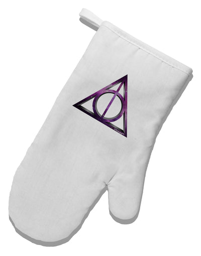 Magic Symbol White Printed Fabric Oven Mitt-Oven Mitt-TooLoud-White-Davson Sales