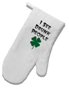 I See Drunk People Funny White Printed Fabric Oven Mitt by TooLoud-Oven Mitt-TooLoud-White-Davson Sales