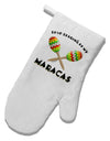 Stop Staring At My Maracas White Printed Fabric Oven Mitt-Oven Mitt-TooLoud-White-Davson Sales