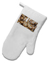 Buy Local Produce Potatoes Text White Printed Fabric Oven Mitt-Oven Mitt-TooLoud-White-Davson Sales