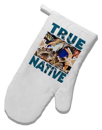 True Native American White Printed Fabric Oven Mitt-Oven Mitt-TooLoud-White-Davson Sales