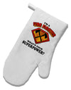 Fire Fighter - Superpower White Printed Fabric Oven Mitt-Oven Mitt-TooLoud-White-Davson Sales