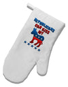 Republicans Can Kiss My - Democrat White Printed Fabric Oven Mitt-Oven Mitt-TooLoud-White-Davson Sales
