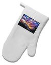 Colorado Rainbow Sunset White Printed Fabric Oven Mitt-Oven Mitt-TooLoud-White-Davson Sales