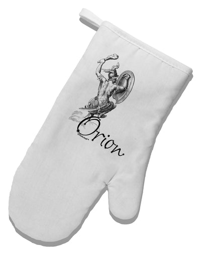 Orion Illustration White Printed Fabric Oven Mitt-Oven Mitt-TooLoud-White-Davson Sales