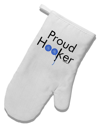 Proud Hooker White Printed Fabric Oven Mitt by TooLoud-Oven Mitt-TooLoud-White-Davson Sales