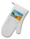 Castlewood Canyon Watercolor White Printed Fabric Oven Mitt-Oven Mitt-TooLoud-White-Davson Sales