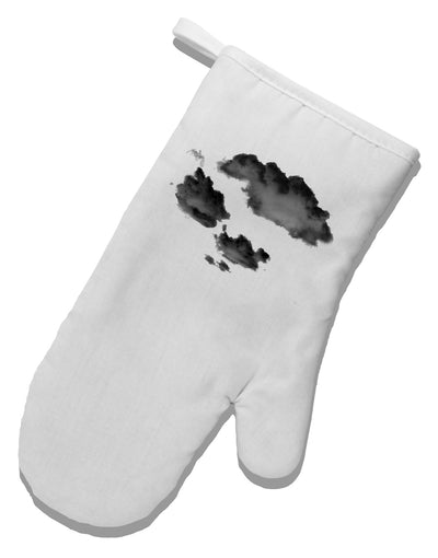 Inverted Puffy Clouds White Printed Fabric Oven Mitt-Oven Mitt-TooLoud-White-Davson Sales