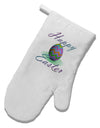 One Happy Easter Egg White Printed Fabric Oven Mitt-Oven Mitt-TooLoud-White-Davson Sales