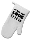 Stand For Love White Printed Fabric Oven Mitt-Oven Mitt-TooLoud-White-Davson Sales