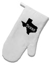 Texas - United States Shape White Printed Fabric Oven Mitt by TooLoud-Oven Mitt-TooLoud-White-Davson Sales