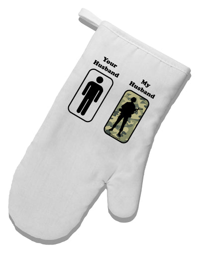 Your Husband My Husband White Printed Fabric Oven Mitt by TooLoud-Oven Mitt-TooLoud-White-Davson Sales