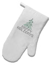 Happy Holidays Sparkles White Printed Fabric Oven Mitt-Oven Mitt-TooLoud-White-Davson Sales