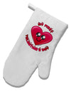 My First Valentine's Day White Printed Fabric Oven Mitt-Oven Mitt-TooLoud-White-Davson Sales