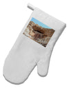 Montezuma Castle Arizona White Printed Fabric Oven Mitt-Oven Mitt-TooLoud-White-Davson Sales