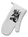 Baphomet Illustration White Printed Fabric Oven Mitt by TooLoud-TooLoud-White-Davson Sales