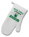 Real Girls Drink Green Beer White Printed Fabric Oven Mitt-Oven Mitt-TooLoud-White-Davson Sales