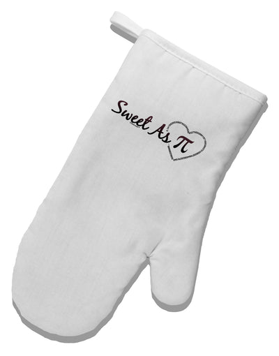 Sweet As Pi White Printed Fabric Oven Mitt-Oven Mitt-TooLoud-White-Davson Sales