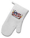 Labor Day - Celebrate White Printed Fabric Oven Mitt-Oven Mitt-TooLoud-White-Davson Sales